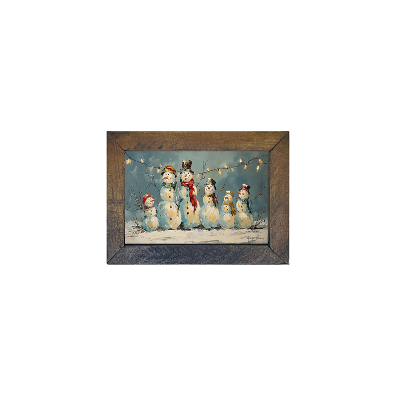 Six Snowmen - Horizontal Frame