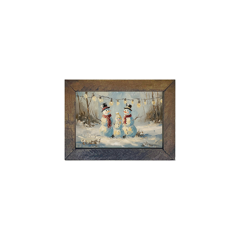Three Snowmen - Horizontal Frame