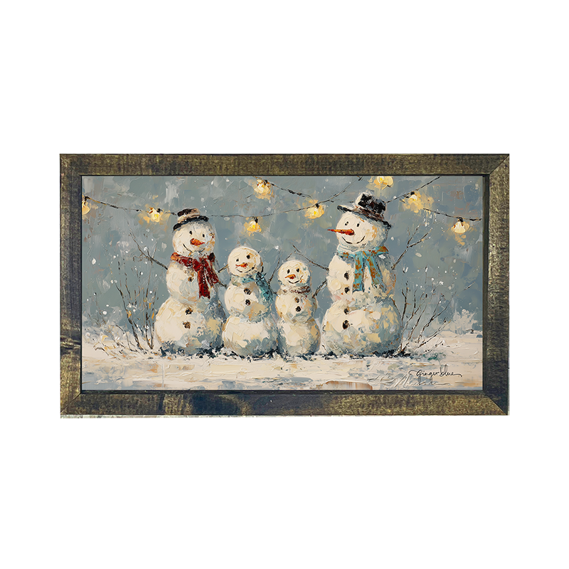 Four Snowmen - Horizontal Frame