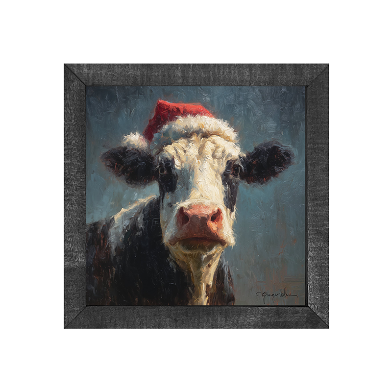 Santa Hat Cow