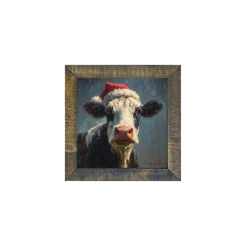 Santa Hat Cow