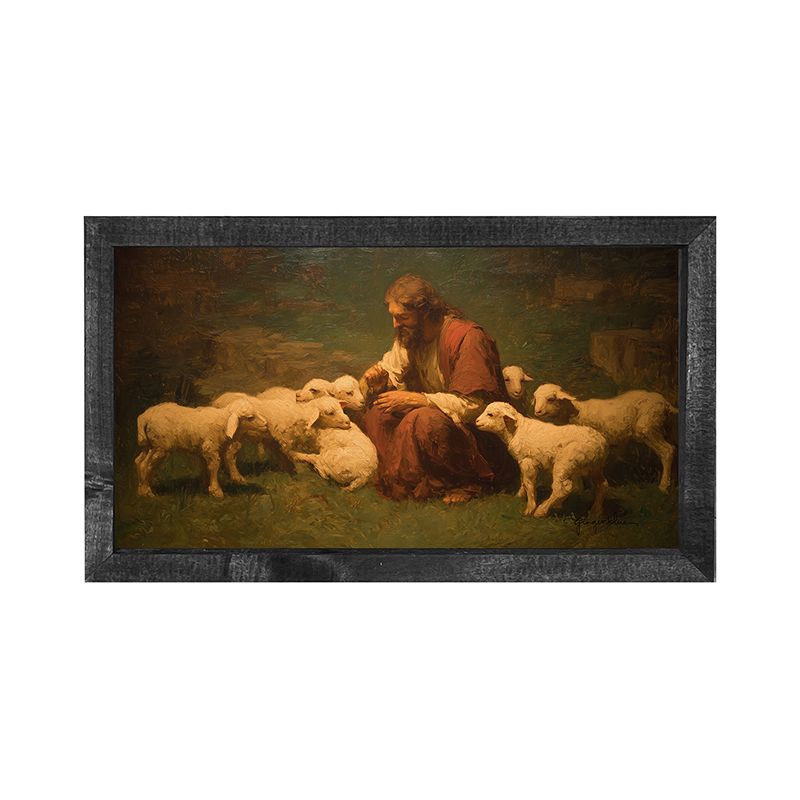 Tending to the Flock - Horizontal Frame