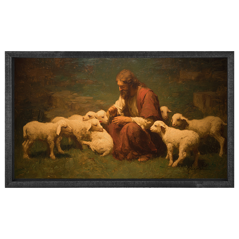 Tending to the Flock - Horizontal Frame