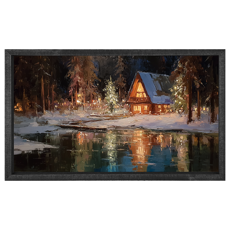 Christmas at the Lake House - Horizontal Frame