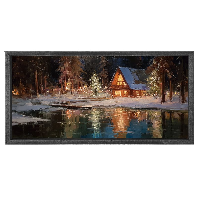Christmas at the Lake House - Horizontal Frame