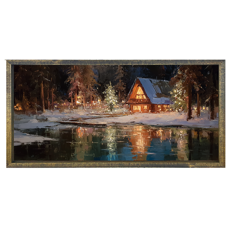 Christmas at the Lake House - Horizontal Frame