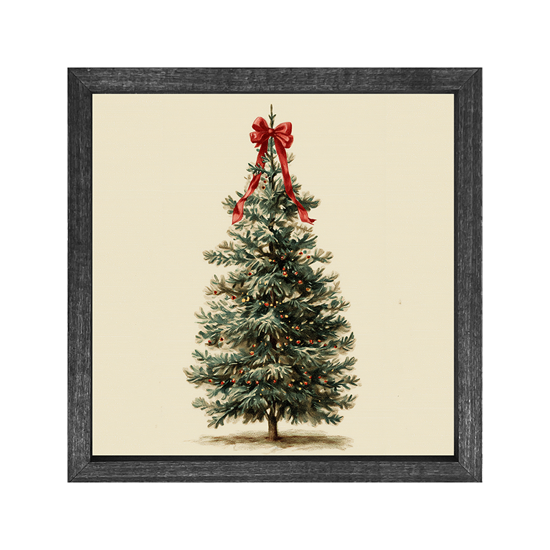 Bow-Tie Christmas Tree - Square Frame