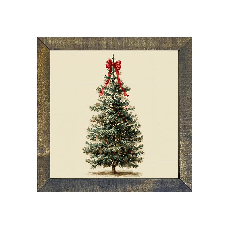 Bow-Tie Christmas Tree - Square Frame