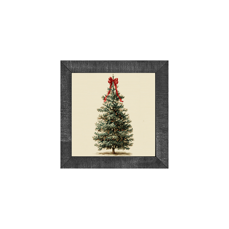 Bow-Tie Christmas Tree - Square Frame