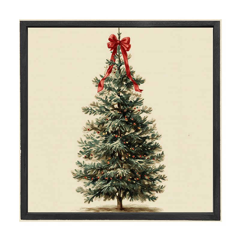 Bow-Tie Christmas Tree - Square Frame