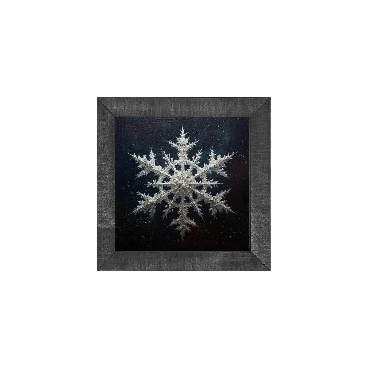 Snowflake with Round Center - Square Frame
