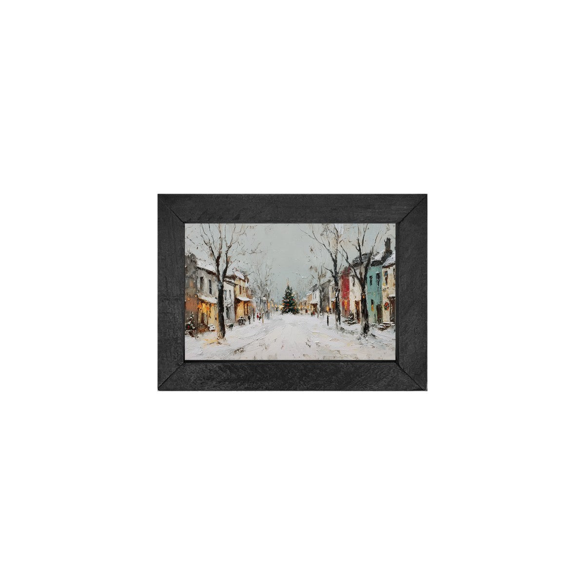 Snowy Village - Christmas in the Square - Horizontal Frame