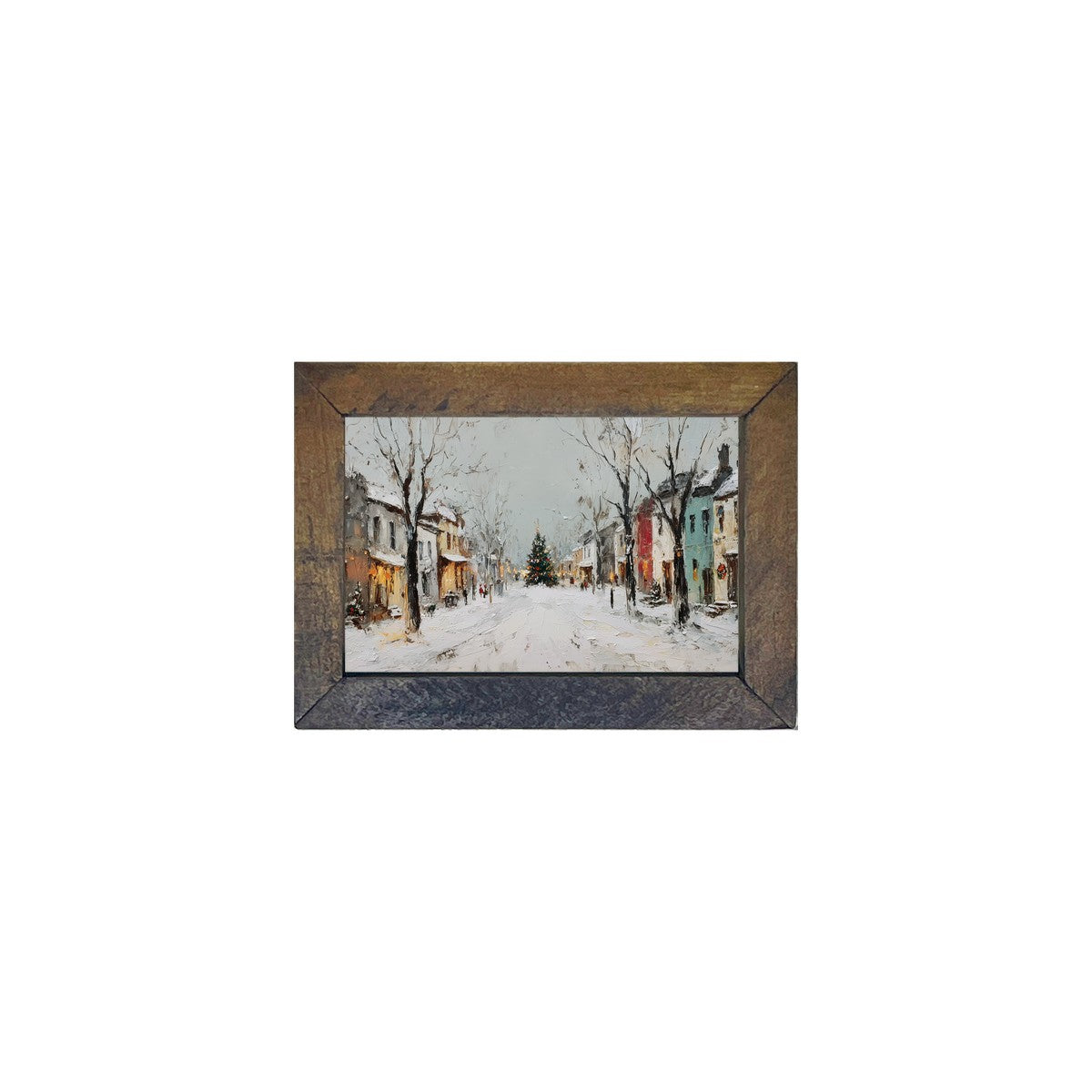 Snowy Village - Christmas in the Square - Horizontal Frame