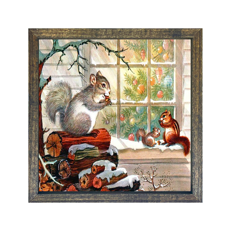 Squirrel at window