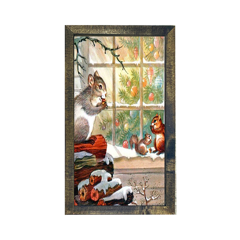 Squirrel at window