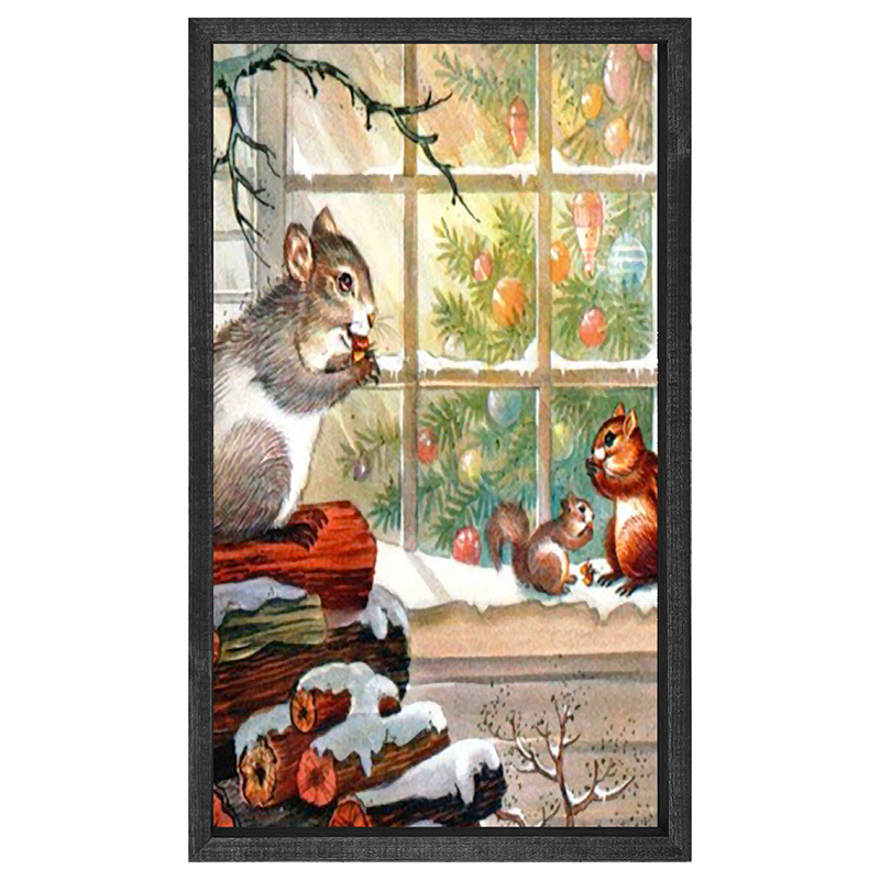 Squirrel at window