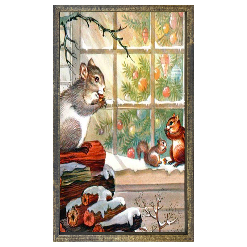 Squirrel at window