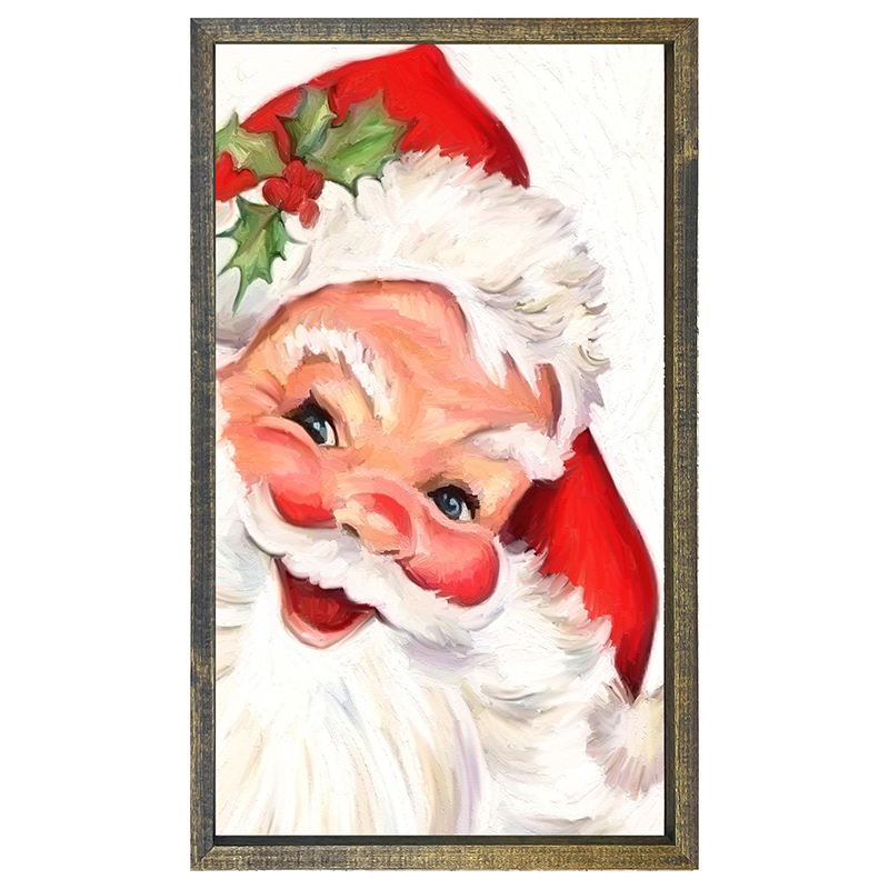 Santa white background H