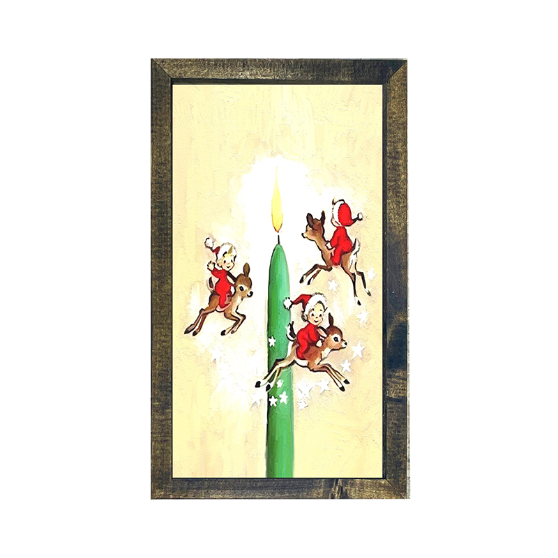 Elves with candles