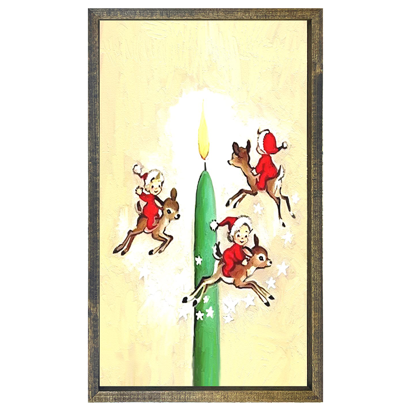 Elves with candles