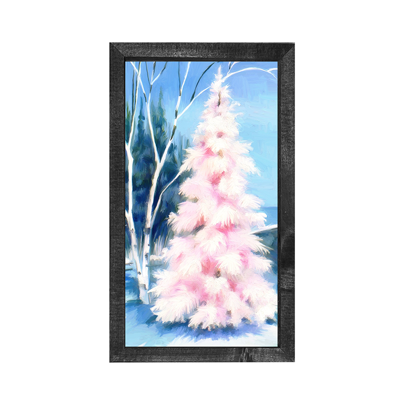 Pink Tree at night
