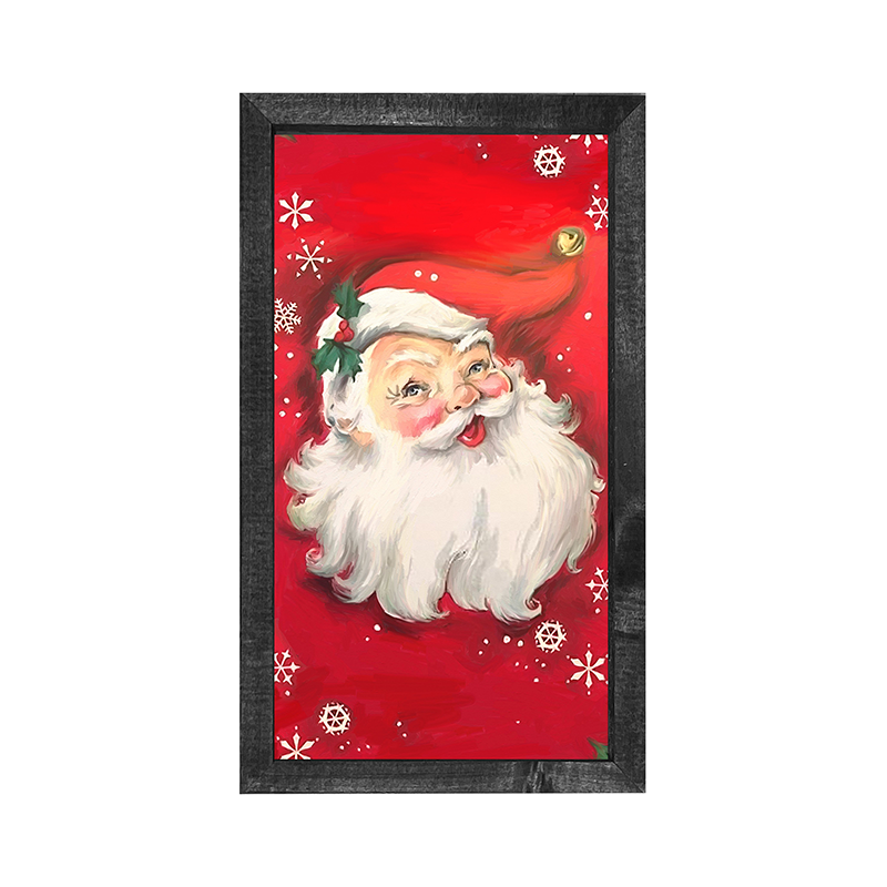 Red Santa with Snowflakes