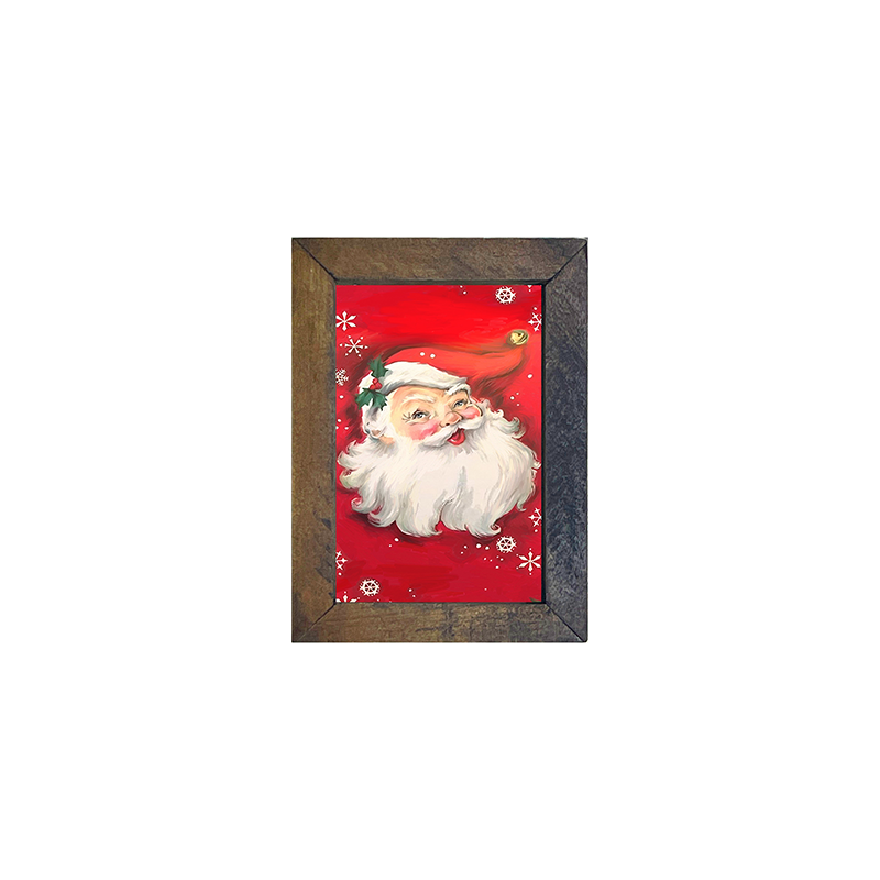Red Santa with Snowflakes
