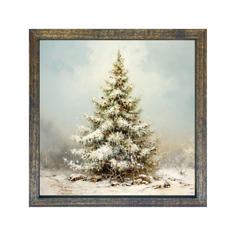 Snowy Christmas tree