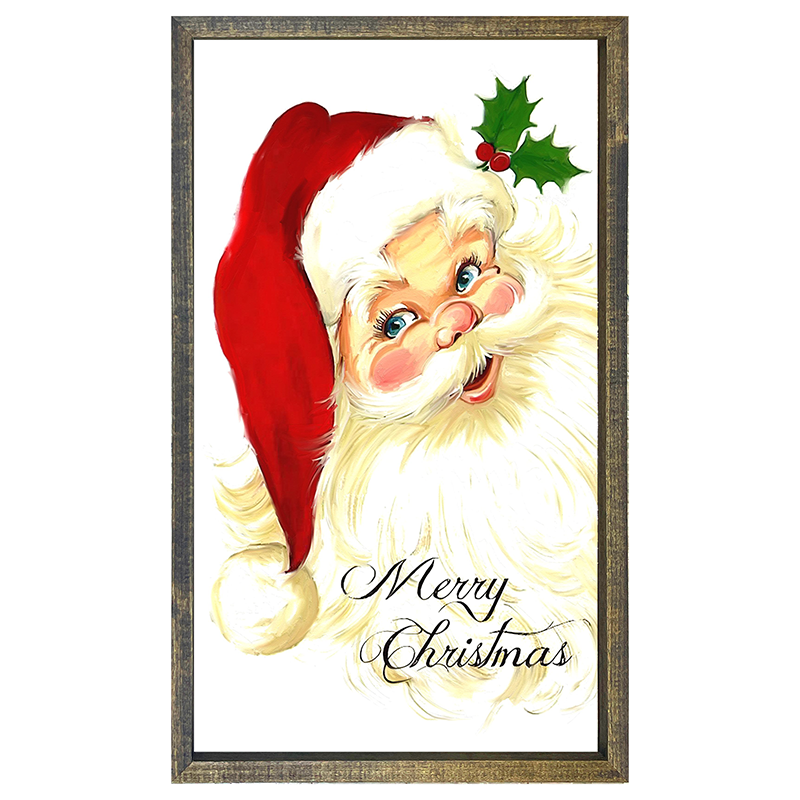 Santa with blue eyes