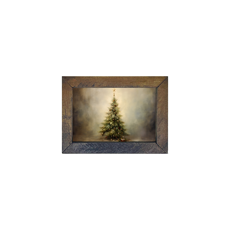 Christmas tree with star horizontal