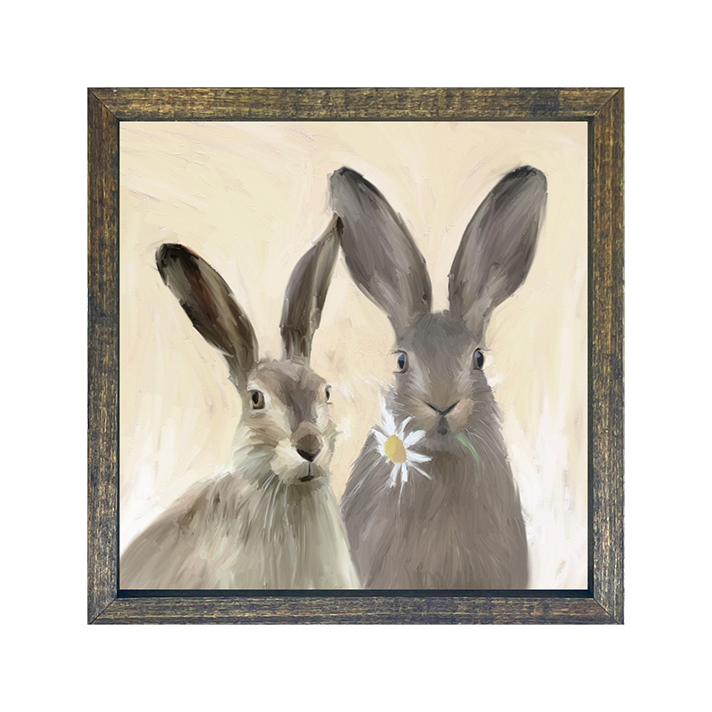 Bunnies with daisy