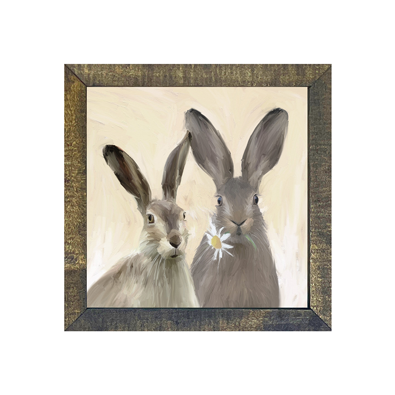 Bunnies with daisy