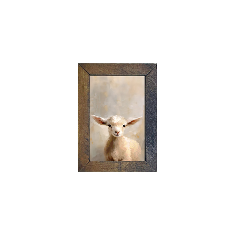 Little Lamb Portrait - Vertical Frame