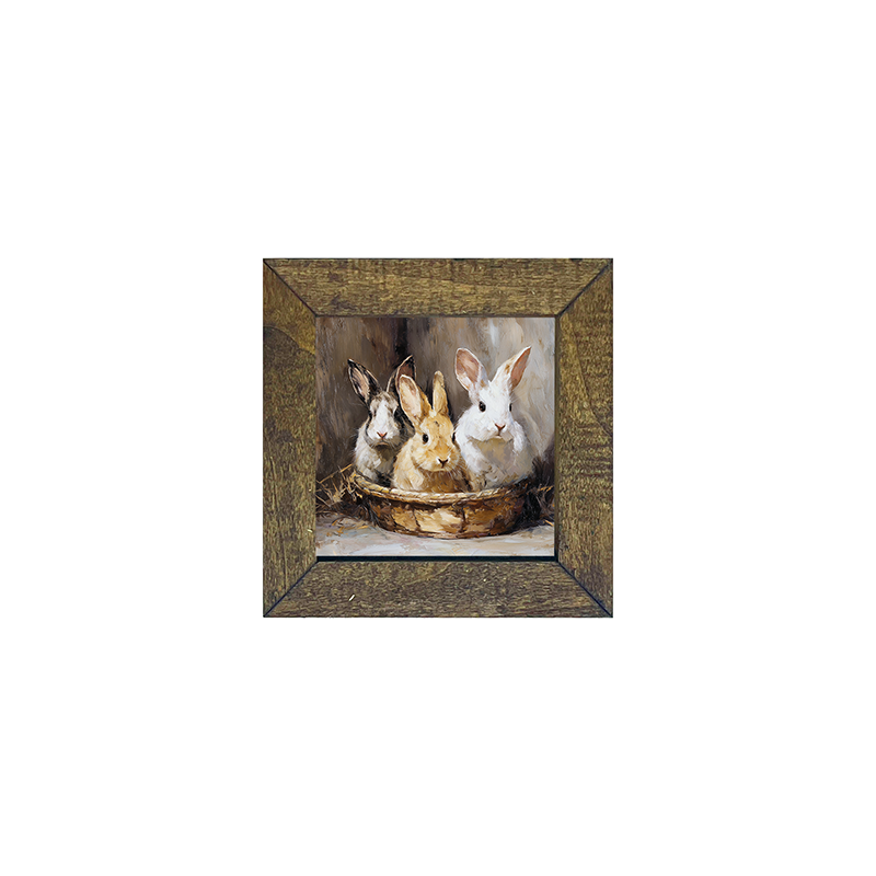 Easter Basket - Three Bunnies
