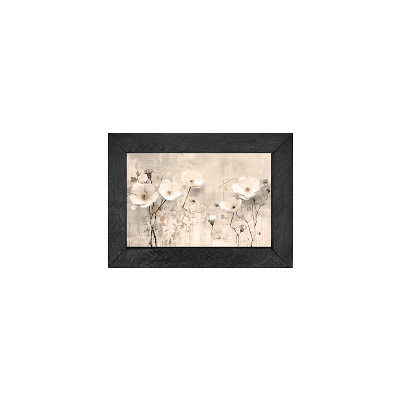 Monochrome flowers 3 - Horizontal Frame