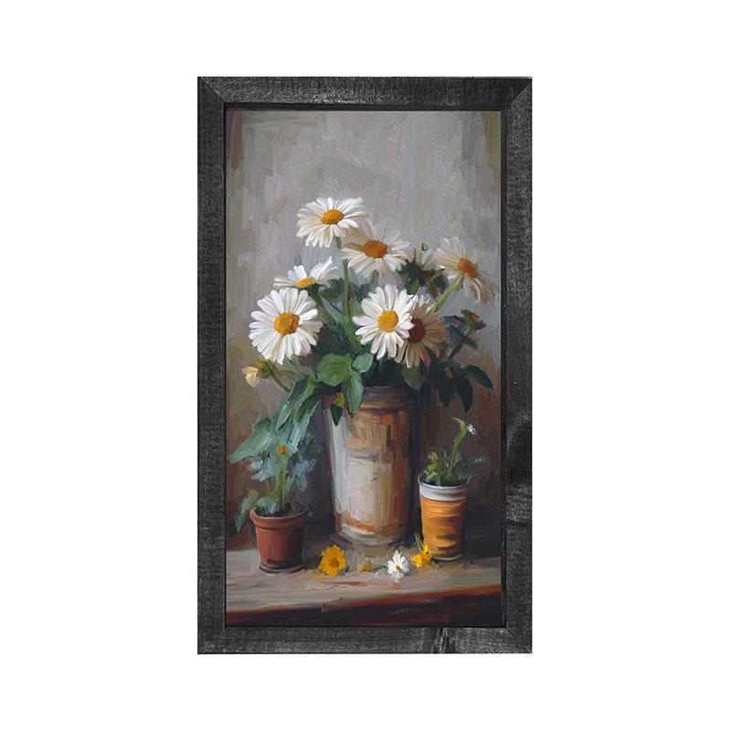 Rustic Daisies - Vertical Frame