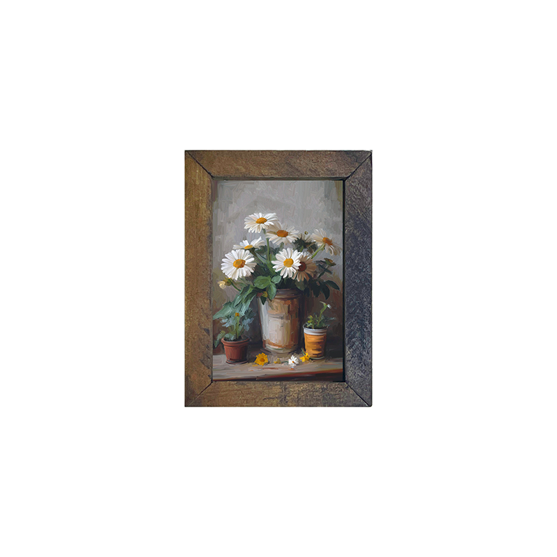 Rustic Daisies - Vertical Frame