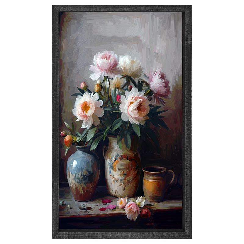 Rustic Flowers - Vertical Frame