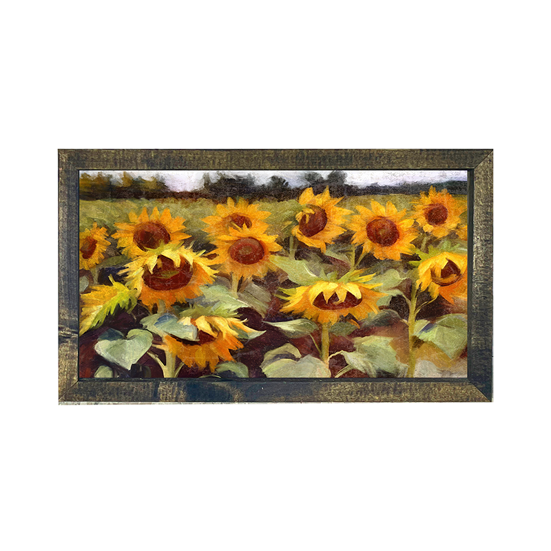 Scenic Sunflowers - Horizontal Frame
