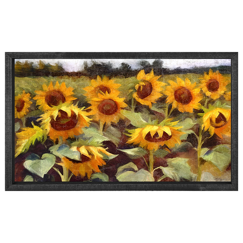 Scenic Sunflowers - Horizontal Frame