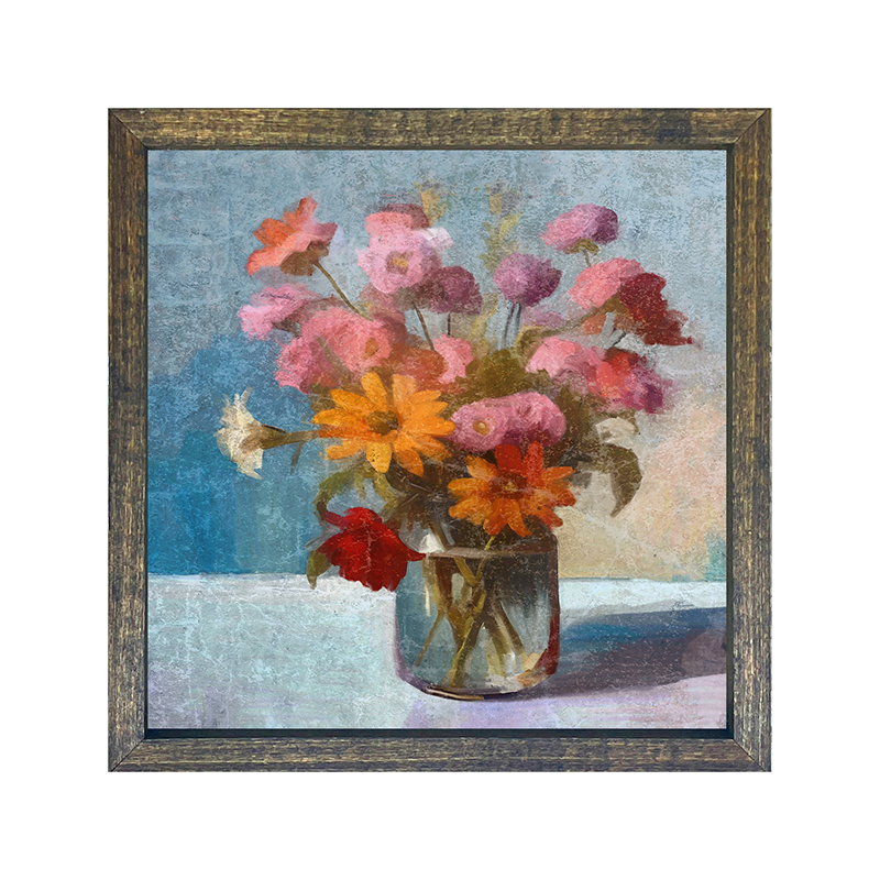 Glass Vase with flowers