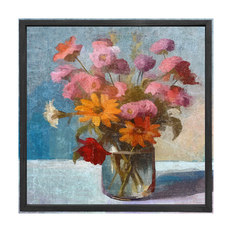 Glass Vase with flowers