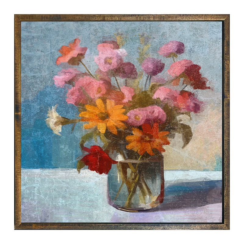 Glass Vase with flowers