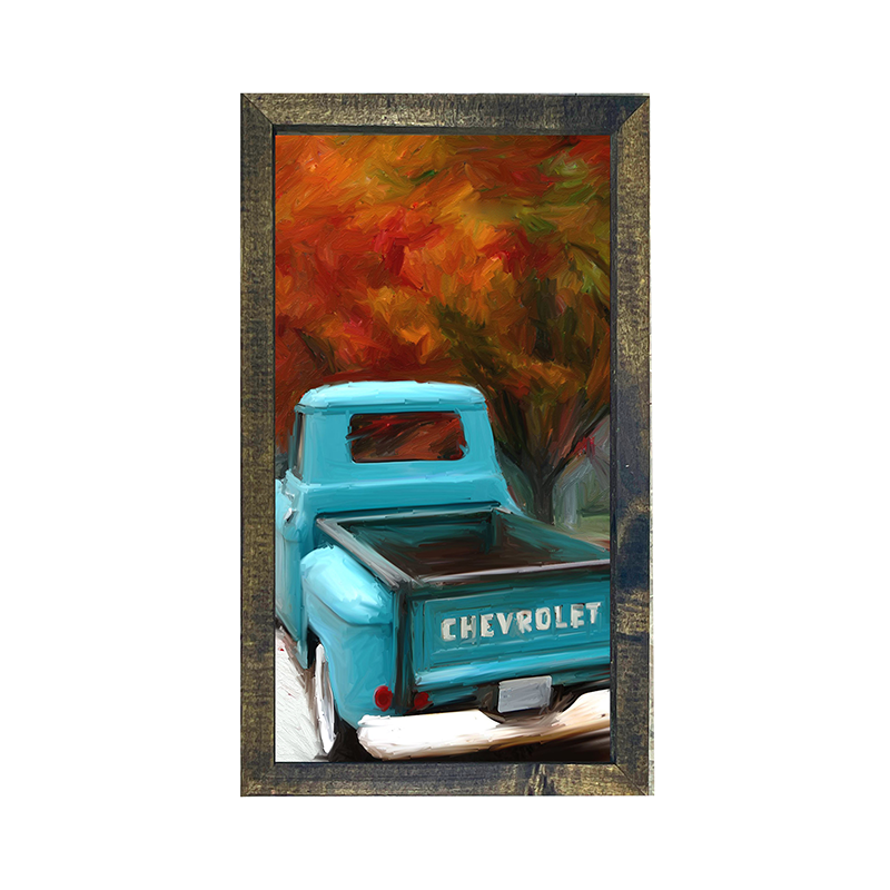 Autumn Blue Truck