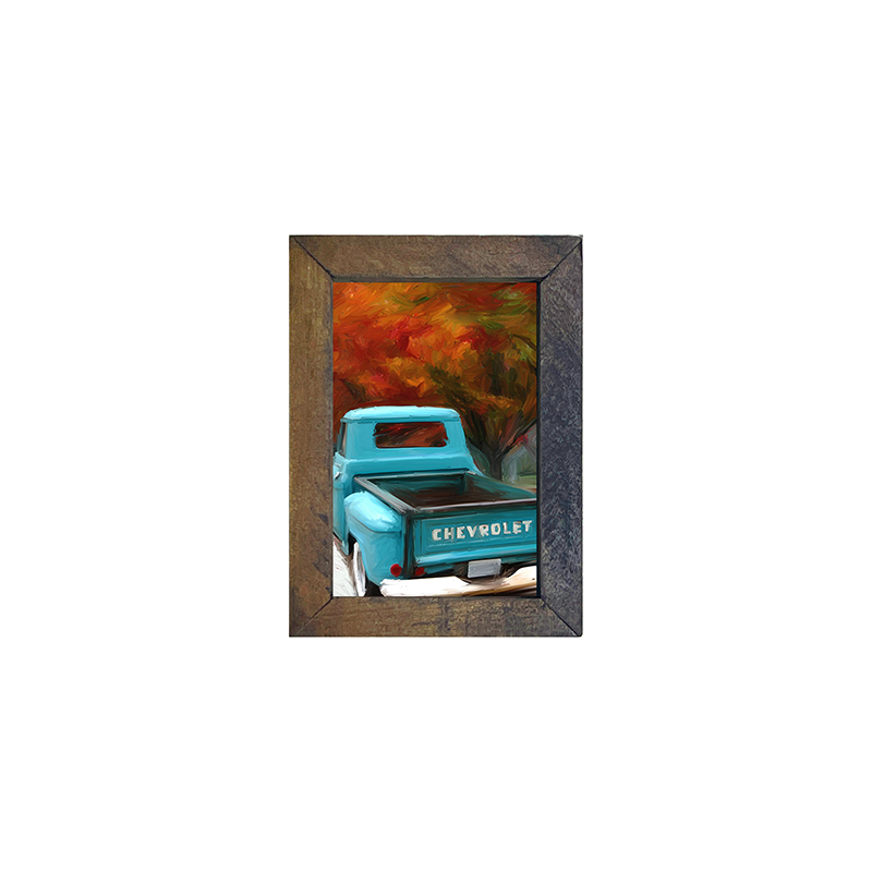 Autumn Blue Truck