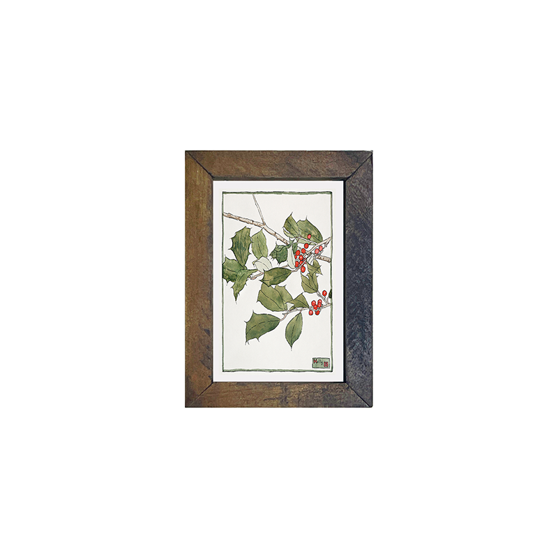 watercolor holly