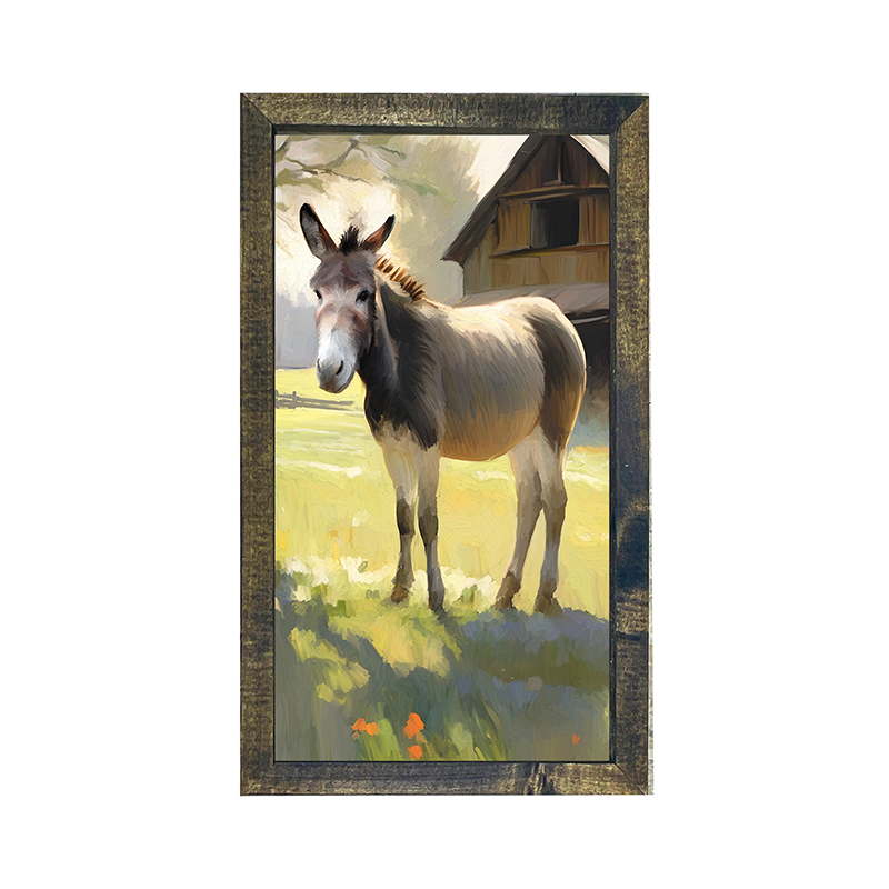 Barn Donkey - Vertical Frame