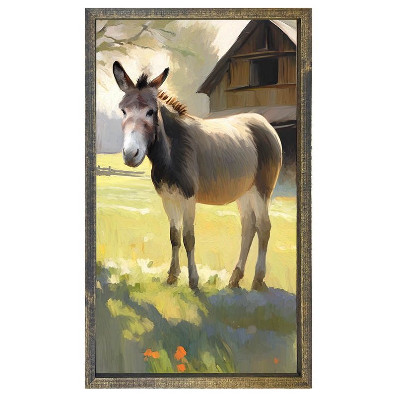 Barn Donkey - Vertical Frame