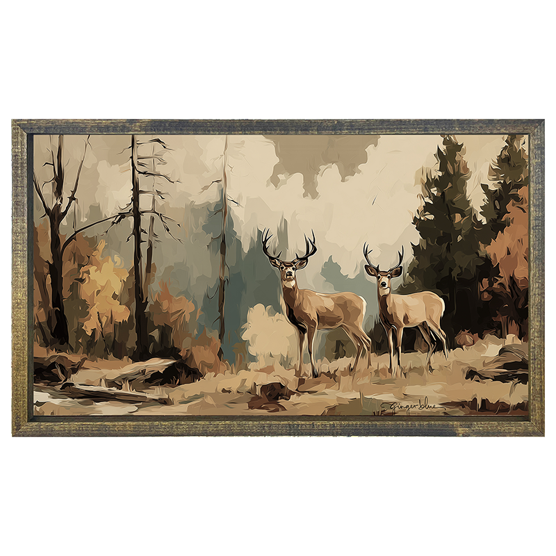 Adirondack Deer - Horizontal Frame
