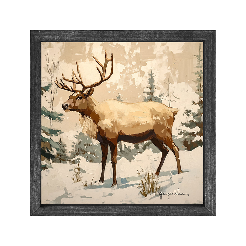 Adirondack Reindeer in Forest